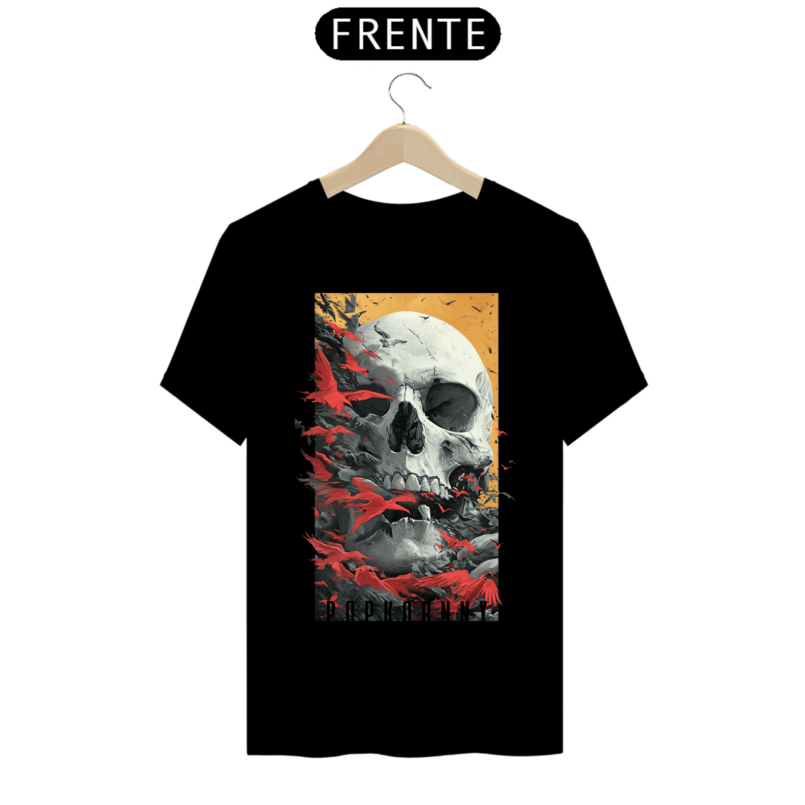 Nome do produto: Tshirt Caveira Andorinha Drop Sweet Dreams