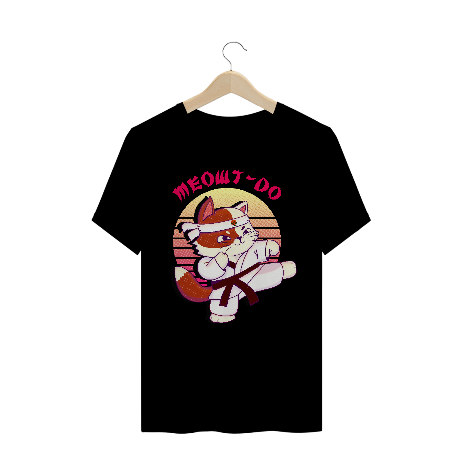 Nome do produto: T-Shirt Fun Art Cobra Kai Cat