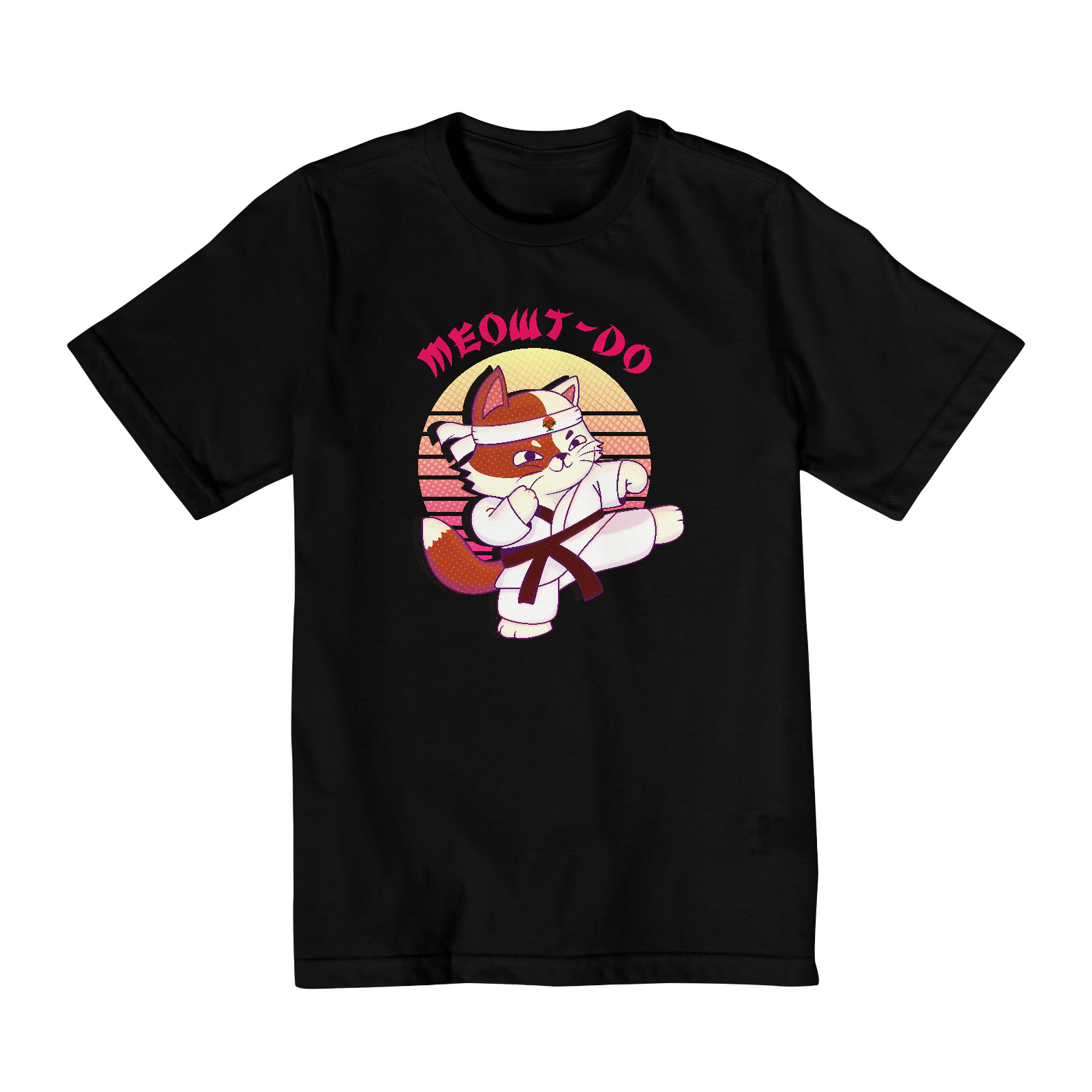 Nome do produto: Camiseta Infantil Fun Art Cobra Kai Cat