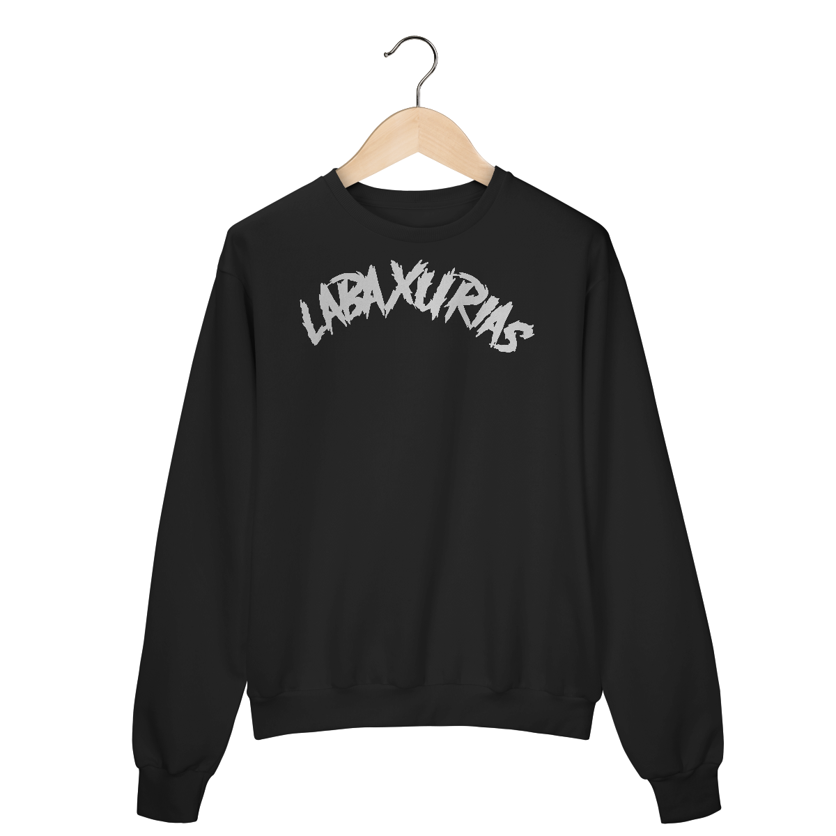 Moletom Fechado Logo Labaxurias Grande Centralizado
