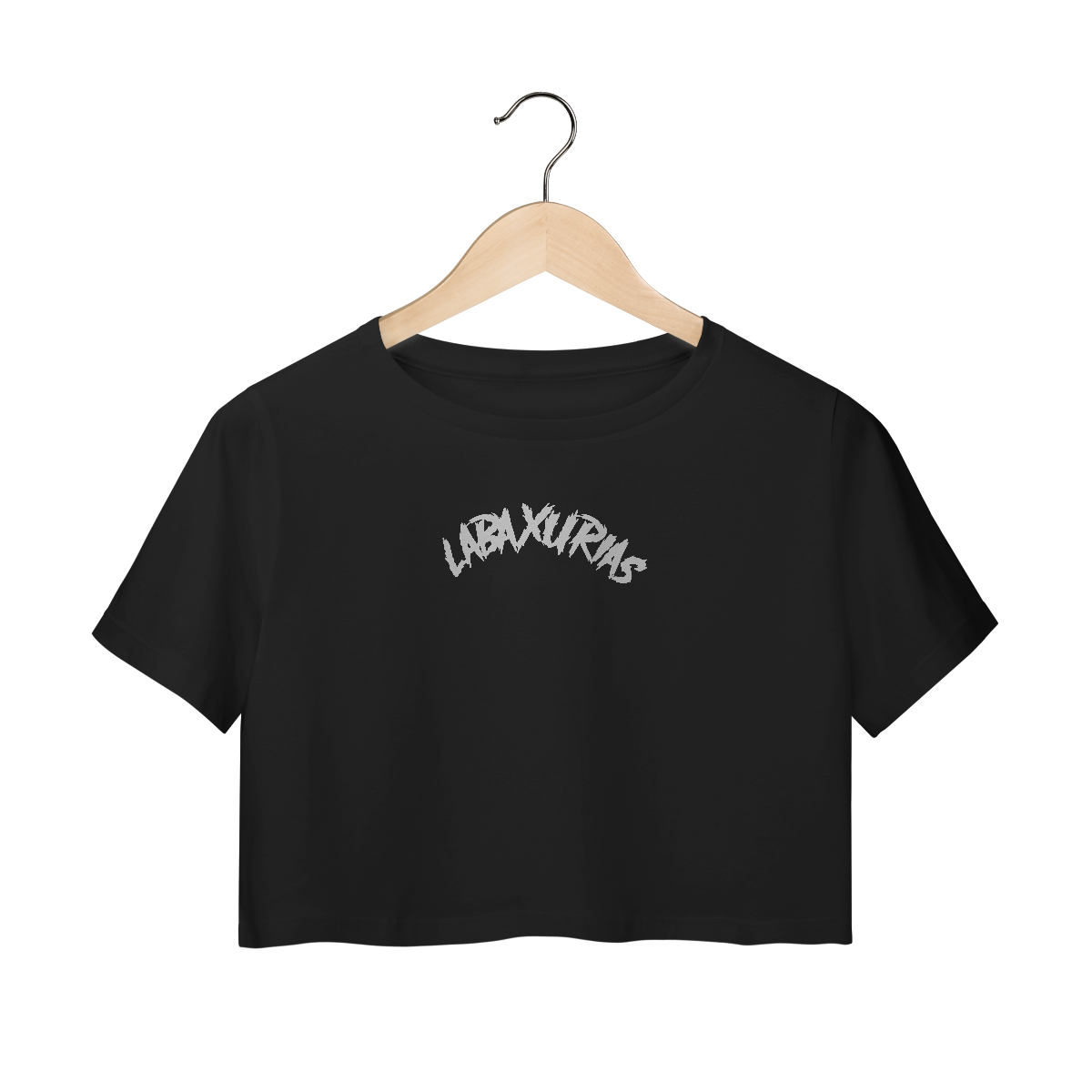 Nome do produto: Cropped Logo Labaxurias Médio Centralizado