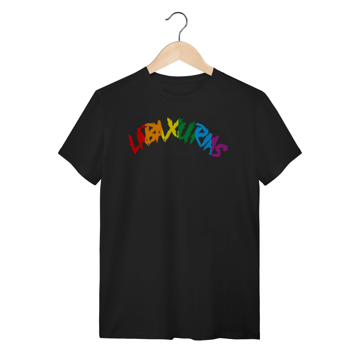 T-Shirt Logo Labaxurias Orgulho Grande Centralizado