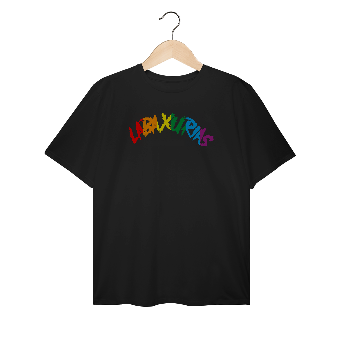 Camiseta Plus Size Logo Labaxurias Orgulho Grande Centralizado