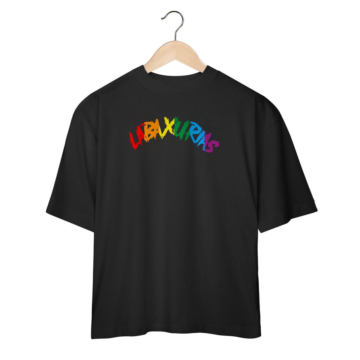 Oversized Logo Labaxurias Orgulho Grande Centralizado