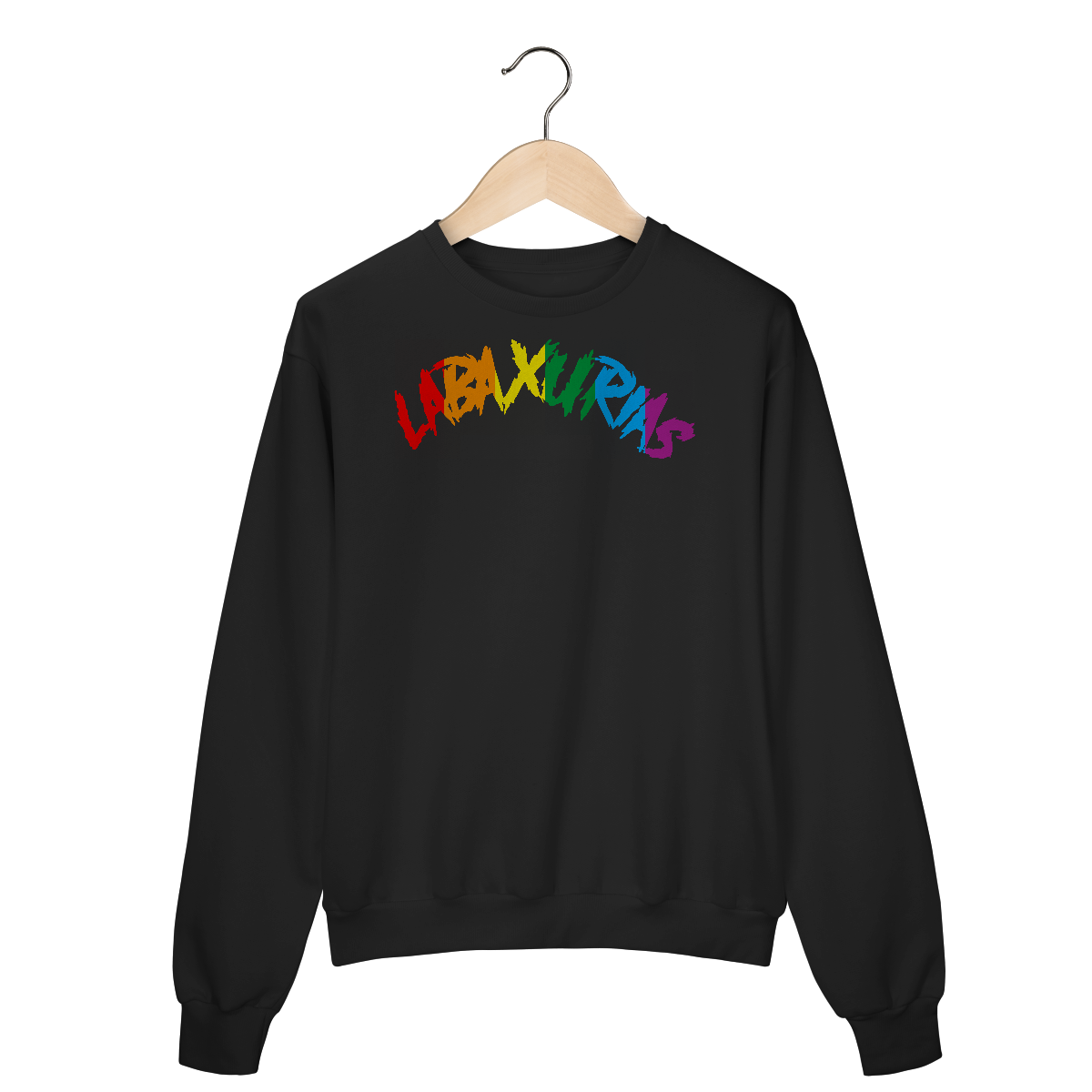 Moletom Fechado Logo Labaxurias Orgulho Grande Centralizado