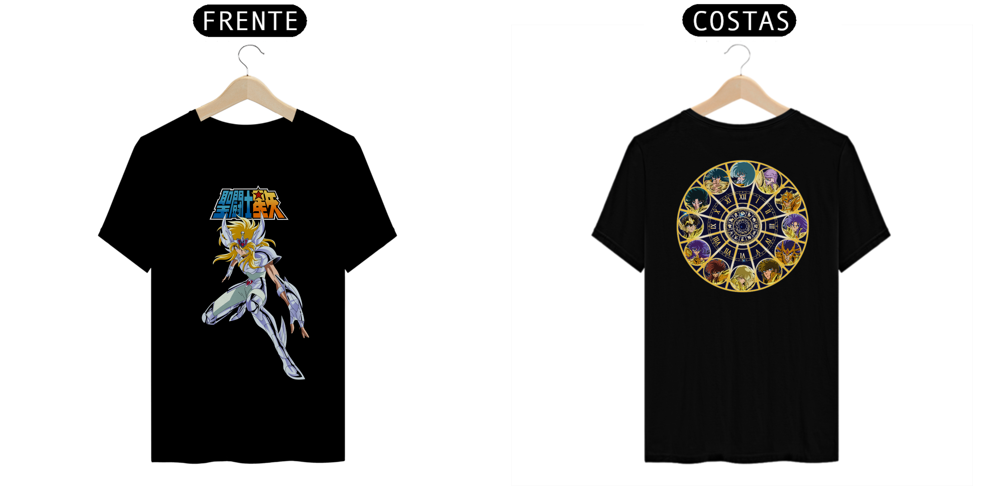 Bronze Boy Hyoga Relógio 12 Casas