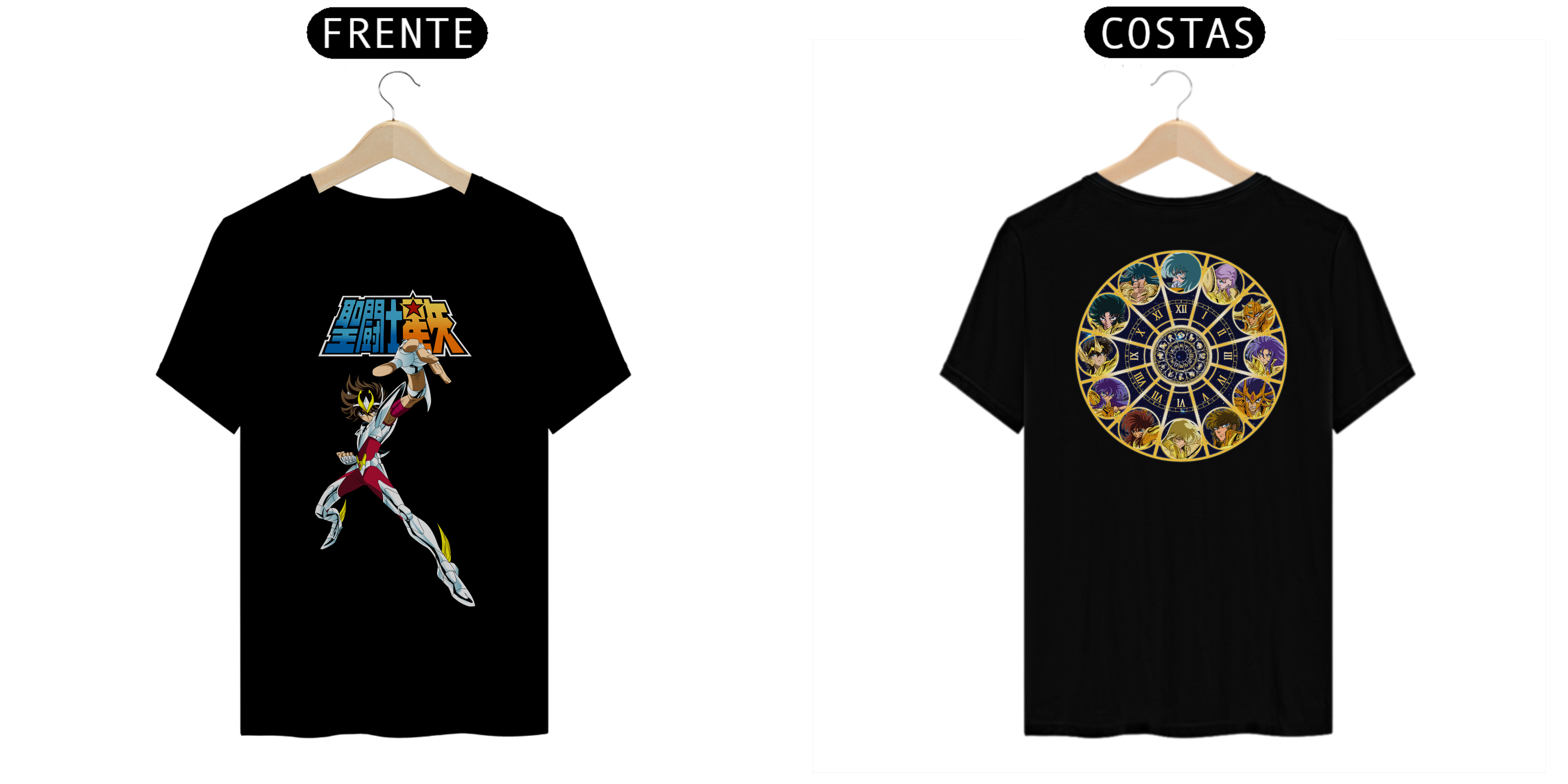 Bronze Boy Seiya Relógio 12 Casas