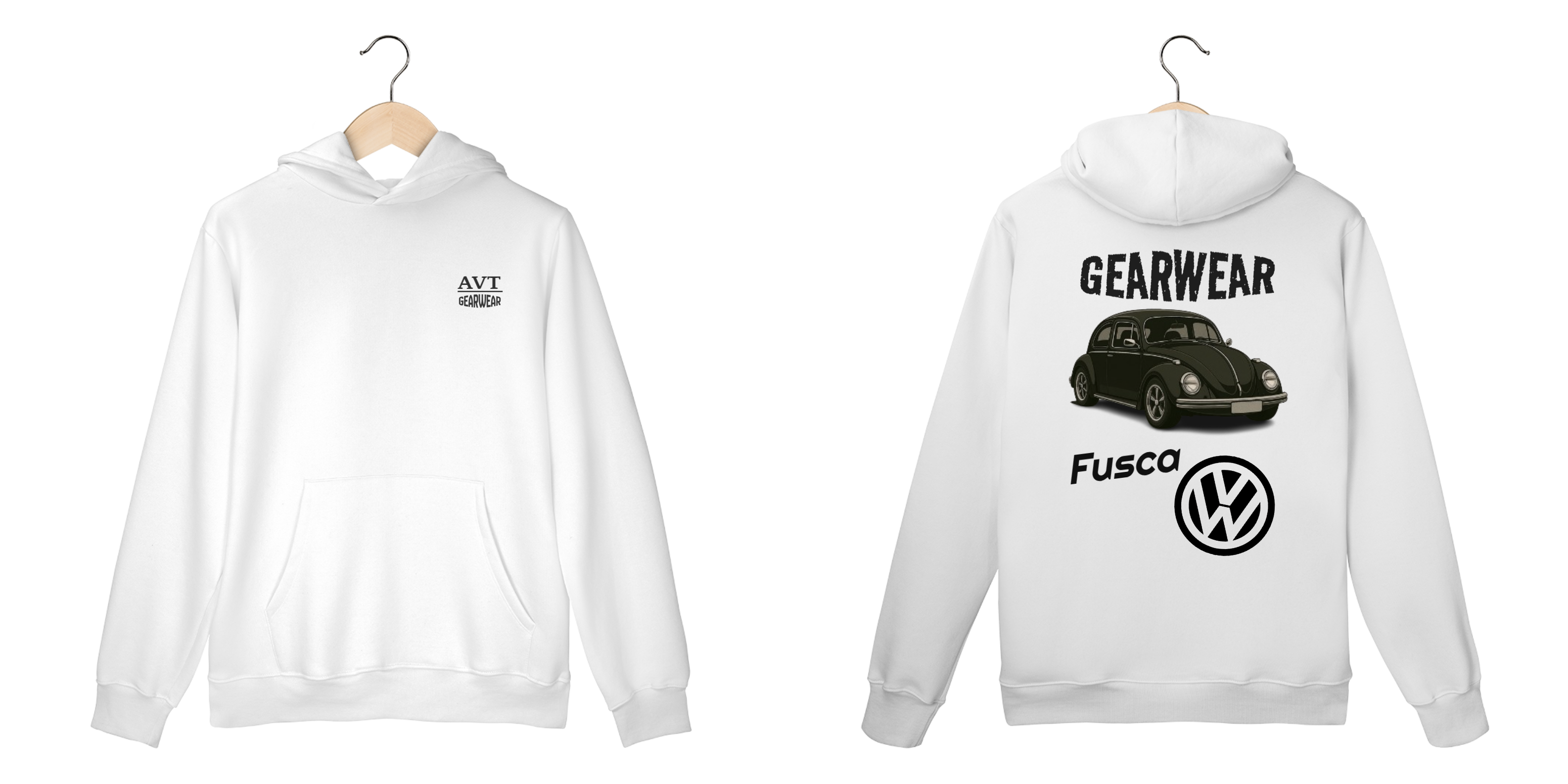 Nome do produto: Moletom GearWear - VolksWagen Fusca 70 Preto