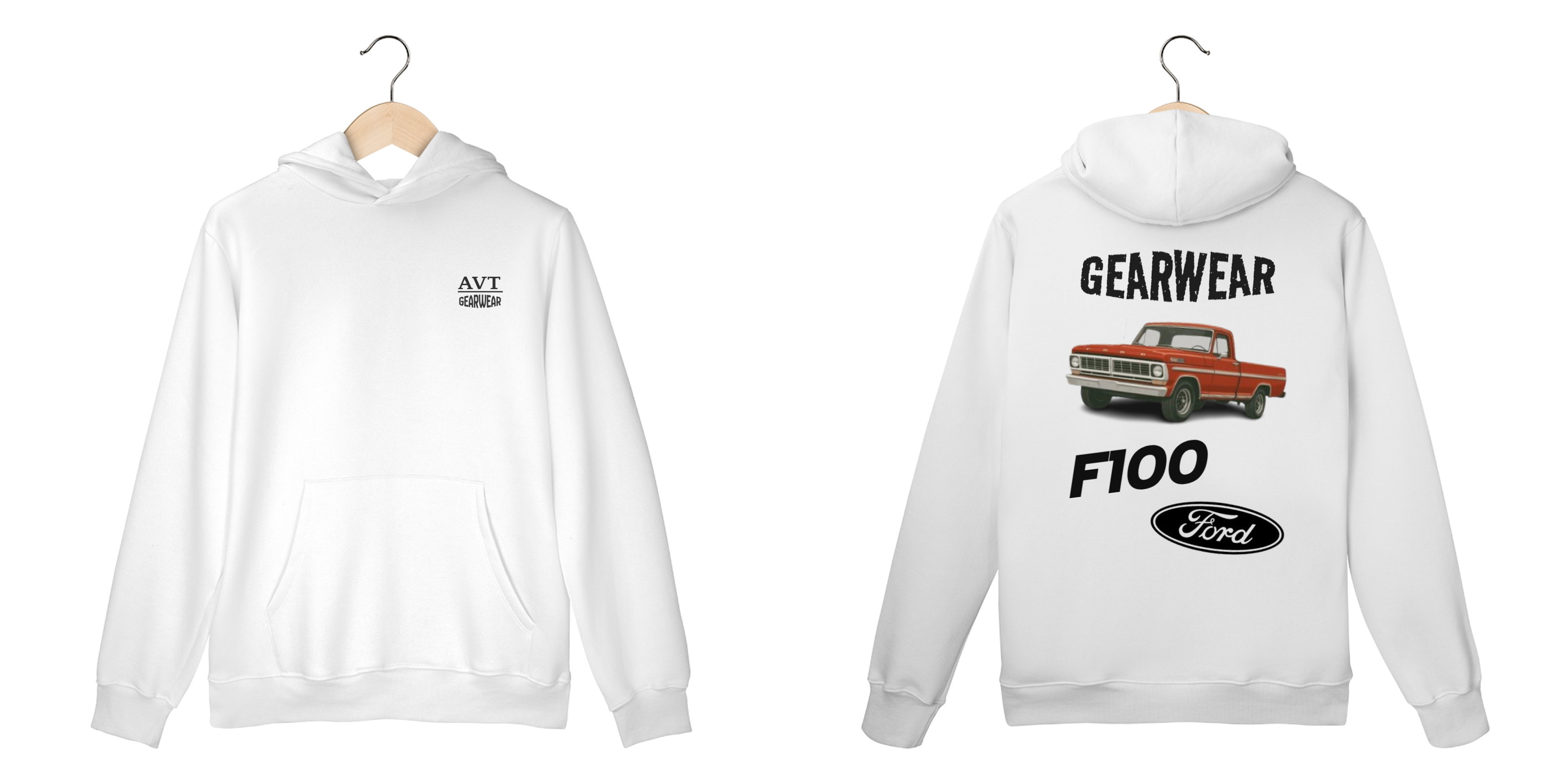 Nome do produto: Moletom GearWear - Ford F100 72 Vermelha