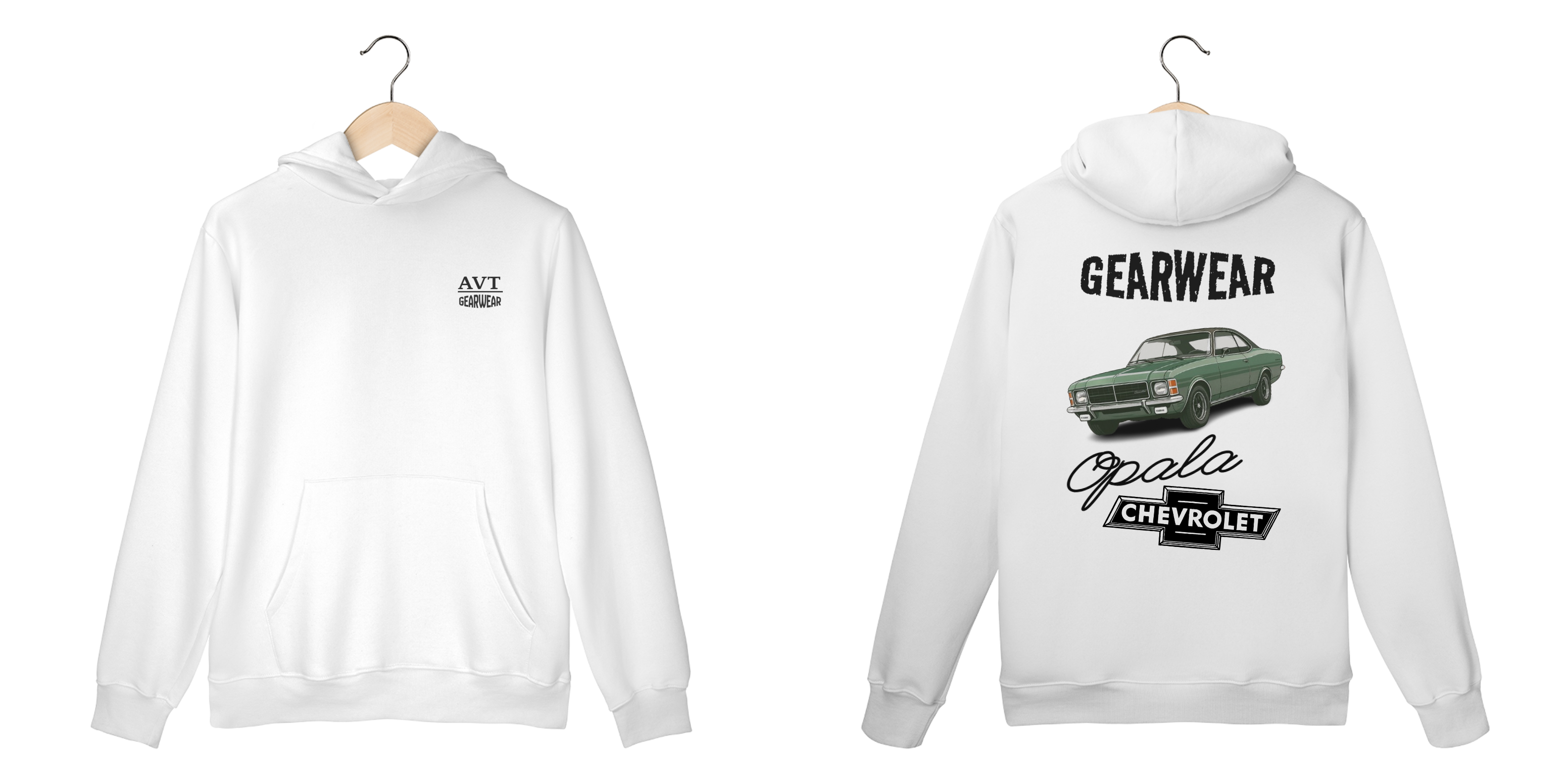 Nome do produto: Moletom GearWear - Chevrolet Opala 78 Verde