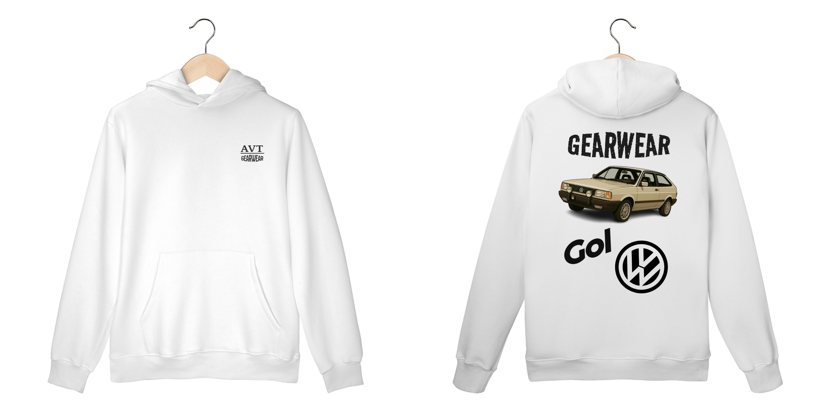 Nome do produto: Moletom GearWear - VolksWagen Gol GTS 93 Bege