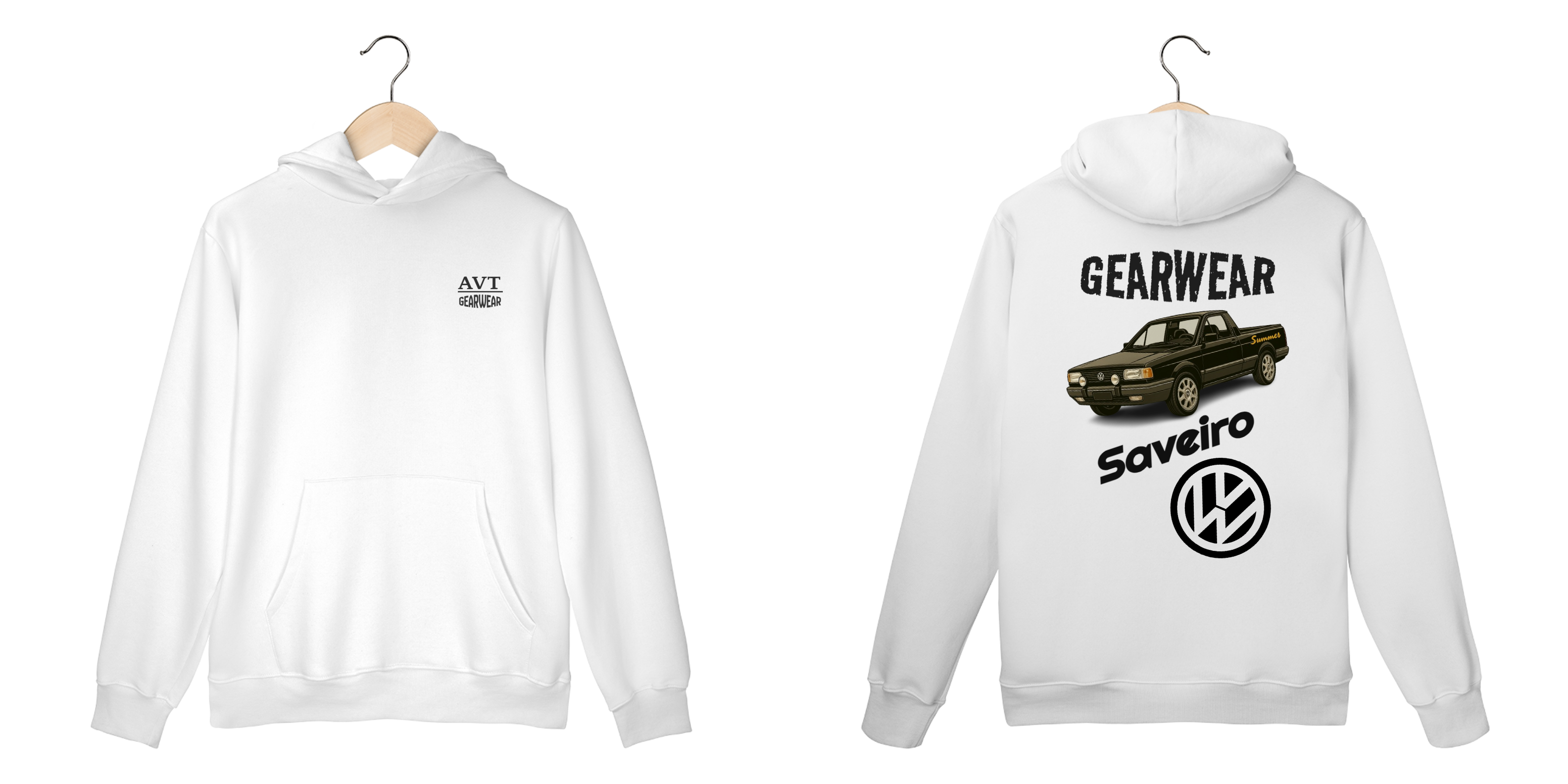 Nome do produto: Moletom GearWear - VolksWagen Saveiro Summer 96 Preta