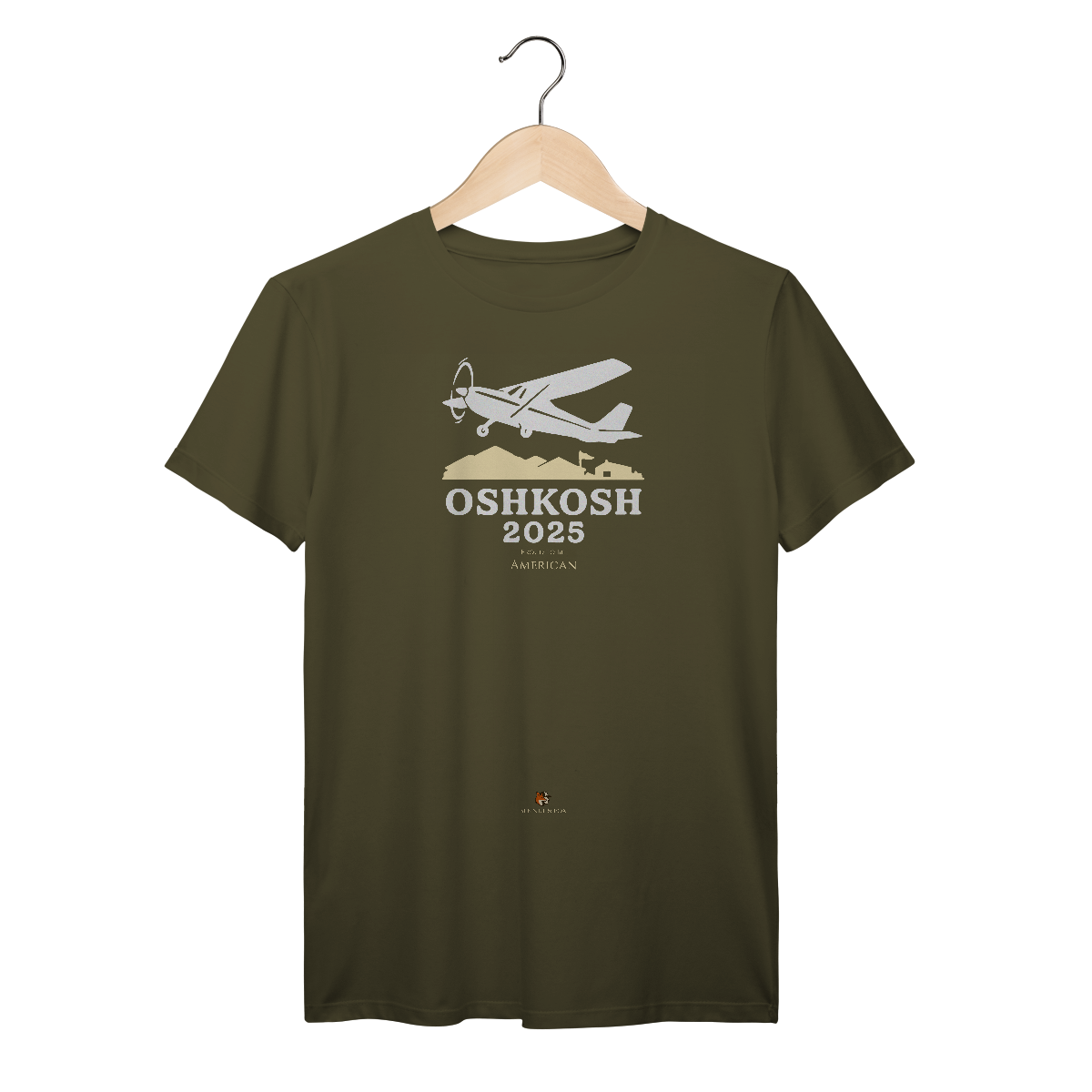 Camiseta Oshkosh 2025 Bennet & Fox - O Espírito das Grandes Aventuras da Aviação