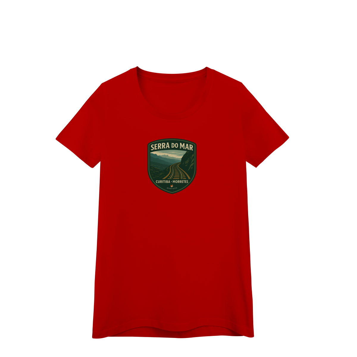 Camiseta Feminina Serra do Mar Aventureira | Trem Curitiba-Morretes