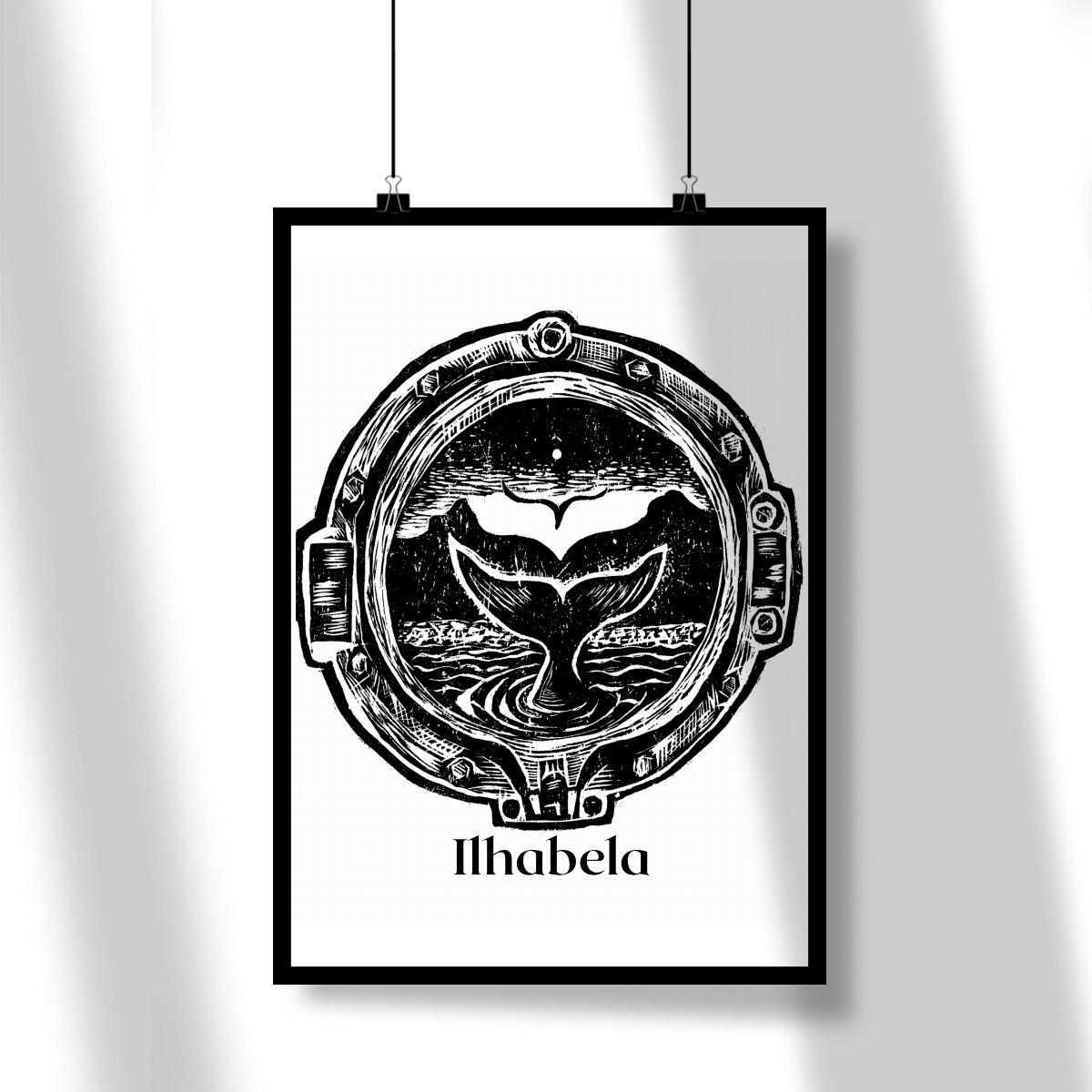 Poster Retrato Ilhabela Xilo