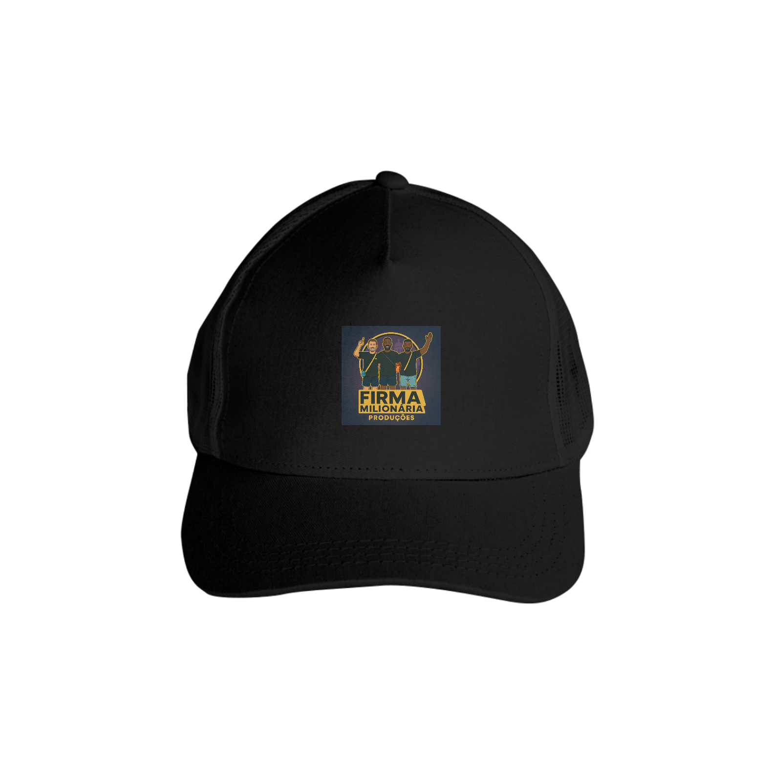Nome do produto: BONÉ TRUCKER EXCLUSIVE FIRMA MILIONÁRIA C/TELA + REGULAGEM