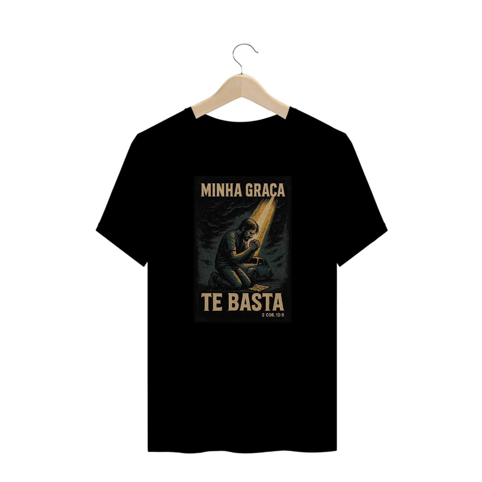 Camiseta Minha Graça Te Basta | 2 Co 12:9 | Plus Size
