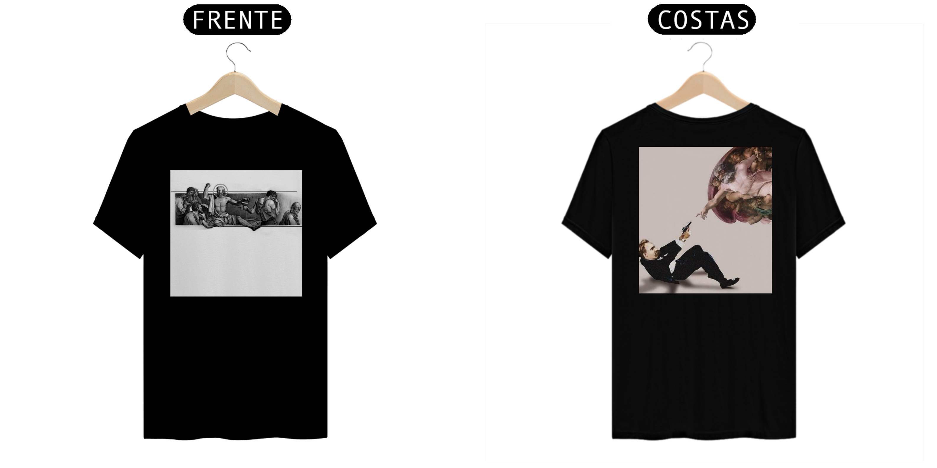 Nome do produto: Camisa (ciência vs Zeus)