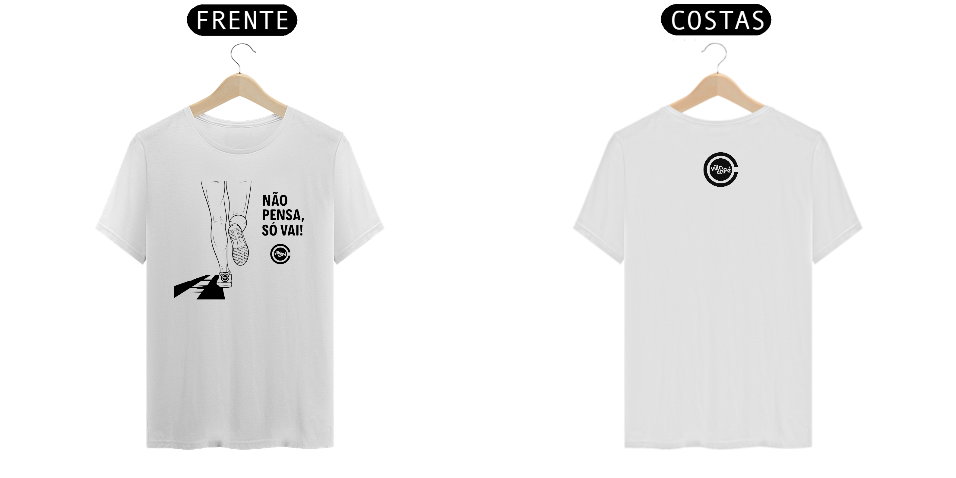 Camiseta T-Shirt Prime Não pensa - Villa Café