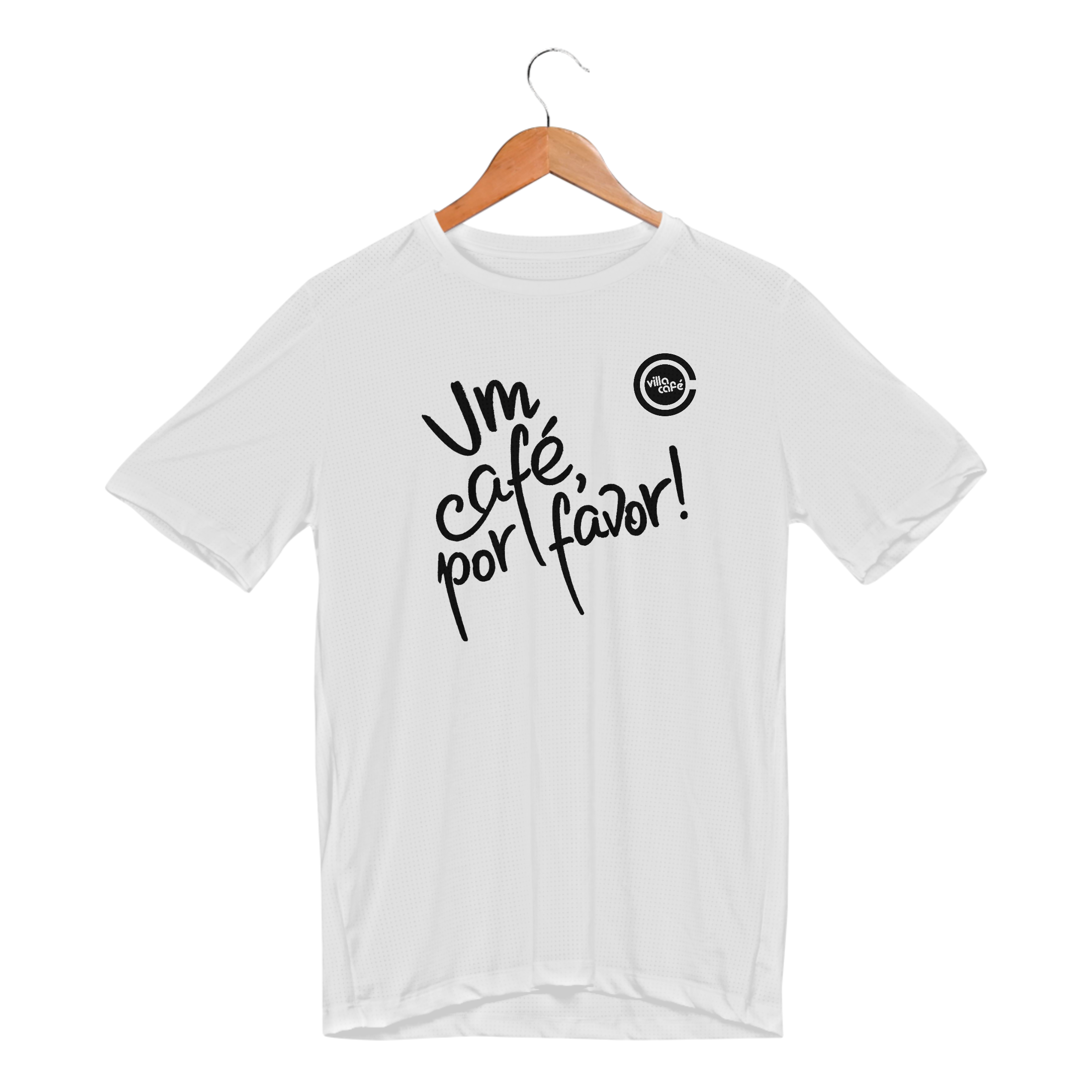 Camiseta Masc Sport Dry UV (Um café por favor) - Villa Café