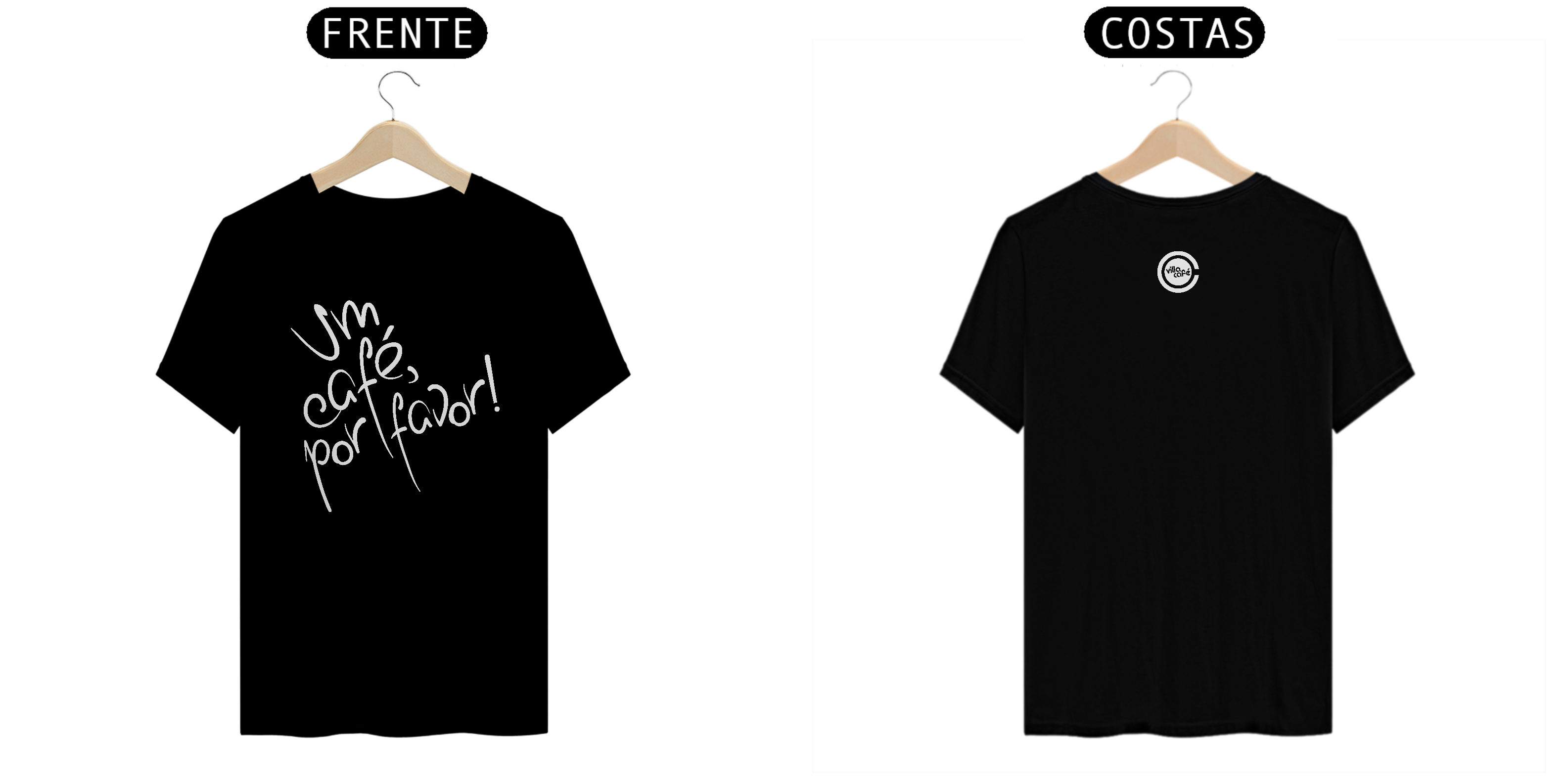 Camiseta Sport Um Café - Villa Cafe!