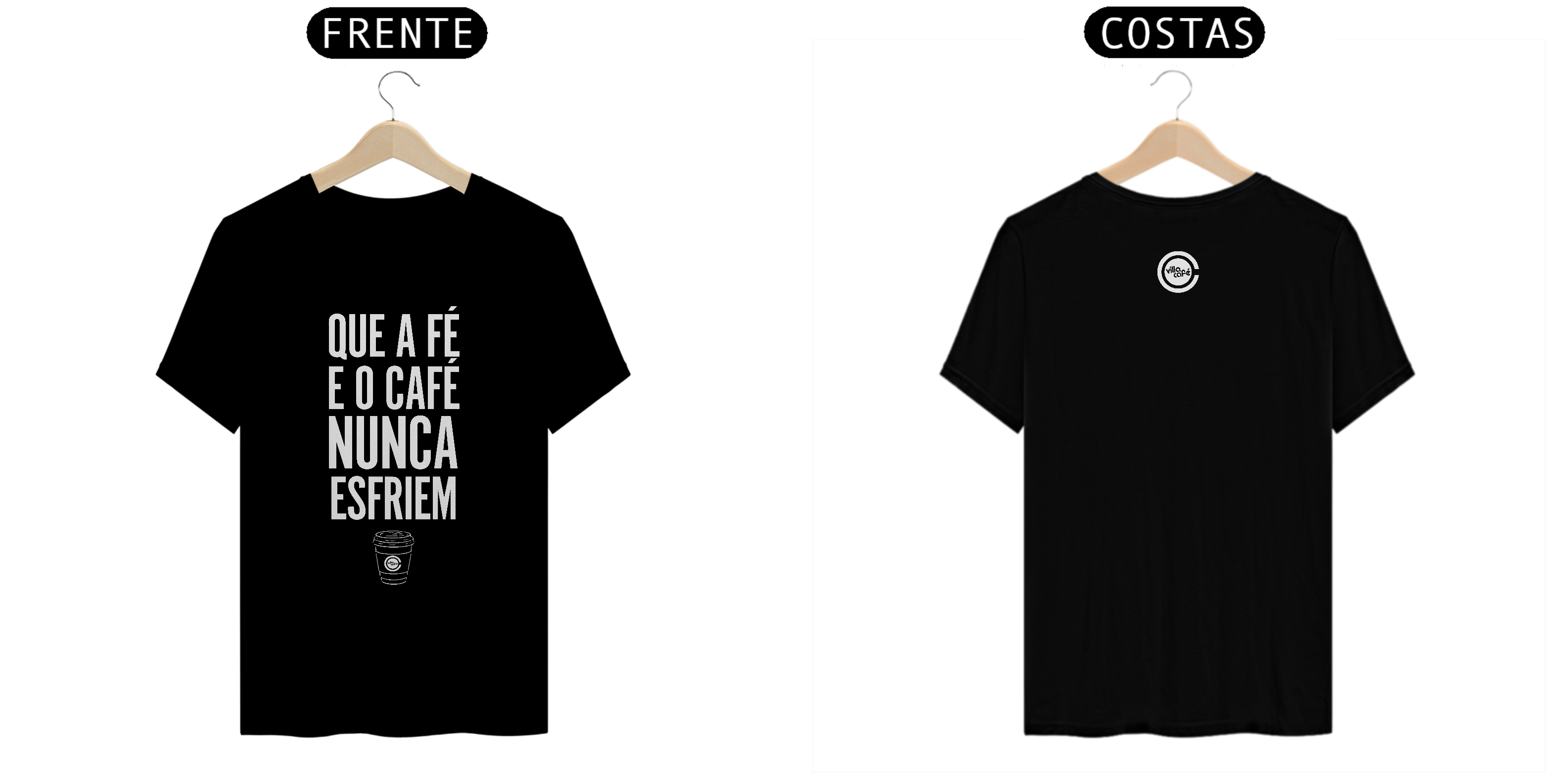 Camiseta Sport fé e café - Villa Cafe!