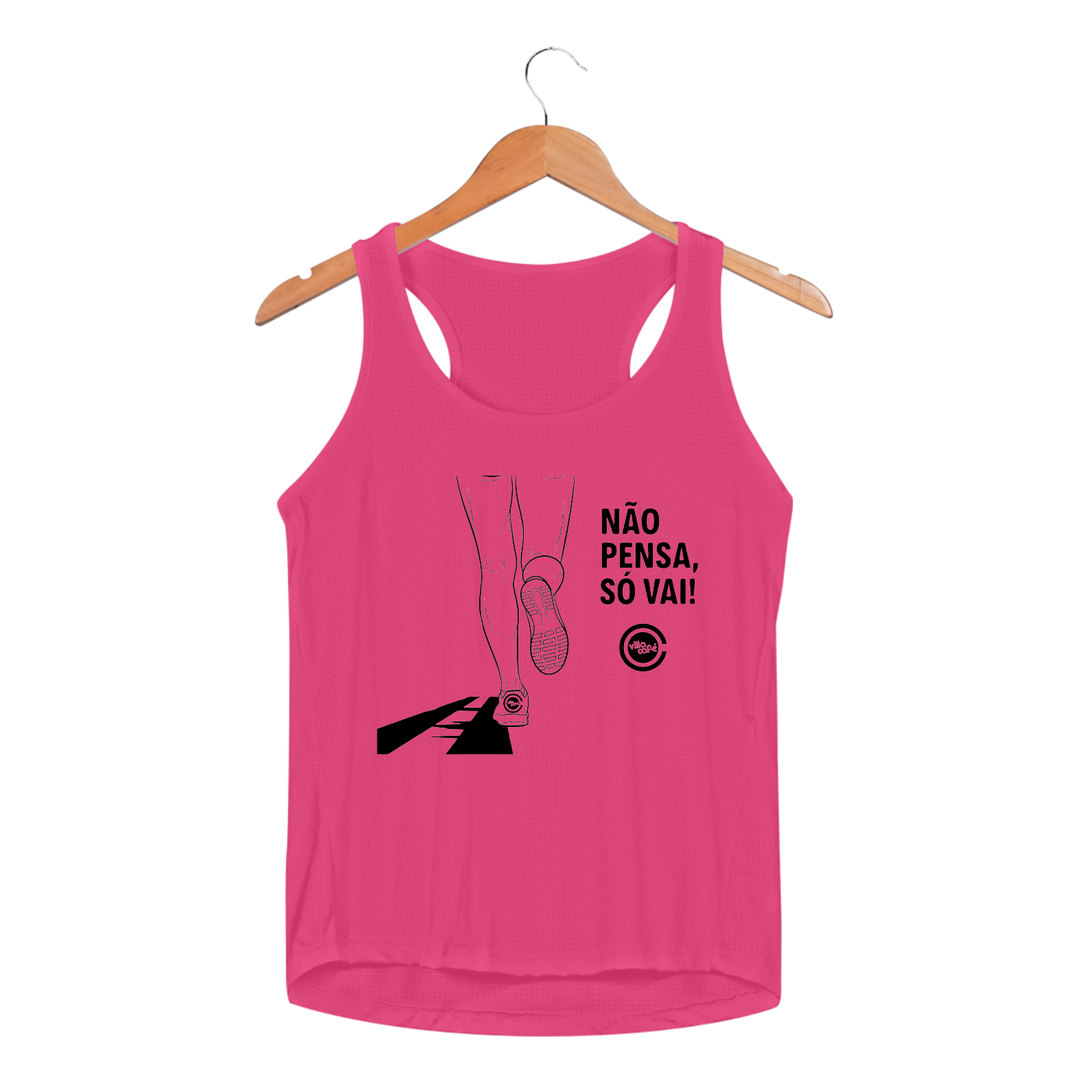 Regata Fem Sport Dry UV NÃO PENSA, SÓ VAI - Villa Café