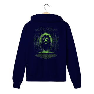 Moletom com zíper Não Sou Desse Mundo