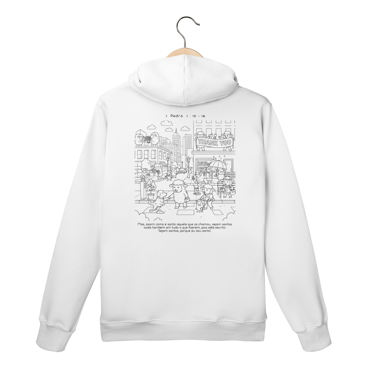 Nome do produto: Moletom Canguru Sede Santos