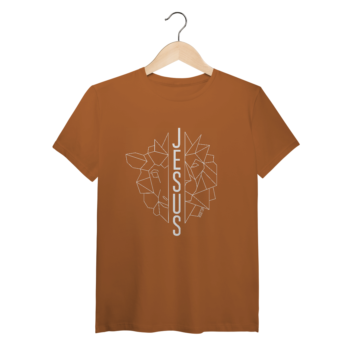 Nome do produto: Camiseta Pima Cordeiro e Leão