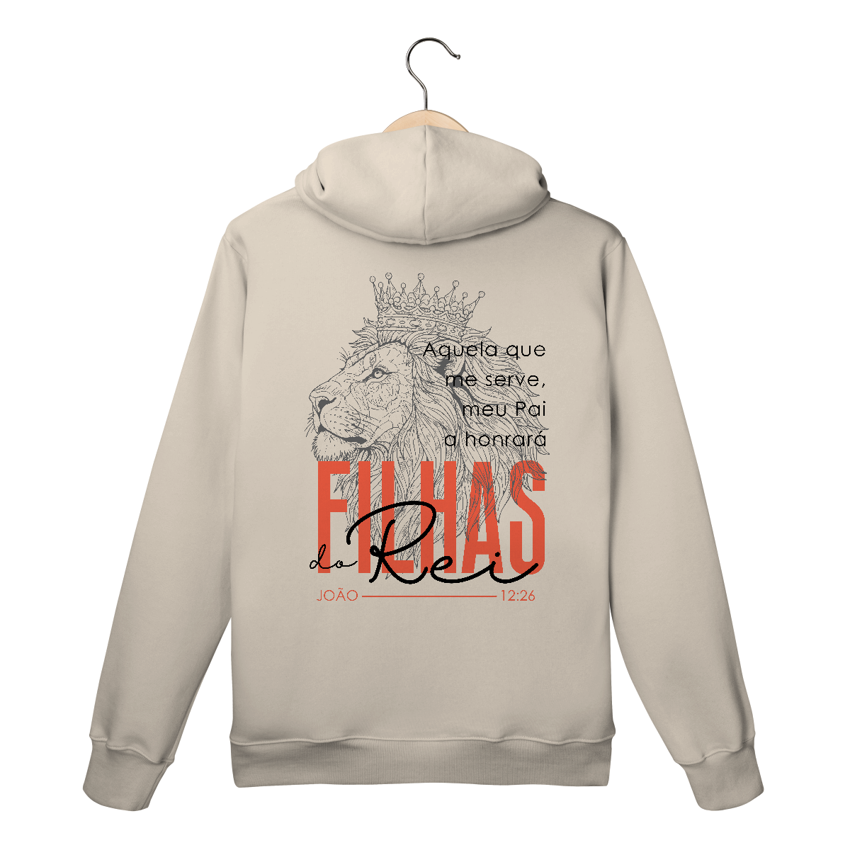 Nome do produto: Moletom Canguru Filhas do Rei