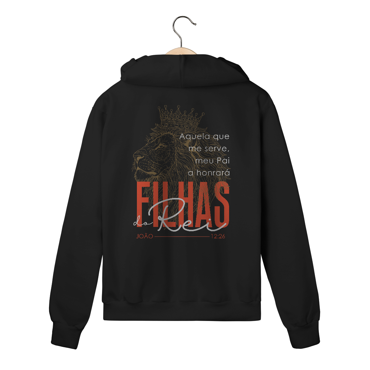 Moletom com Zíper Filhas do Rei