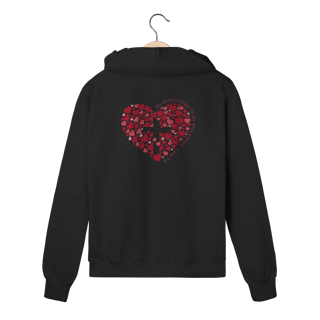 Moletom com zíper Novo Coração