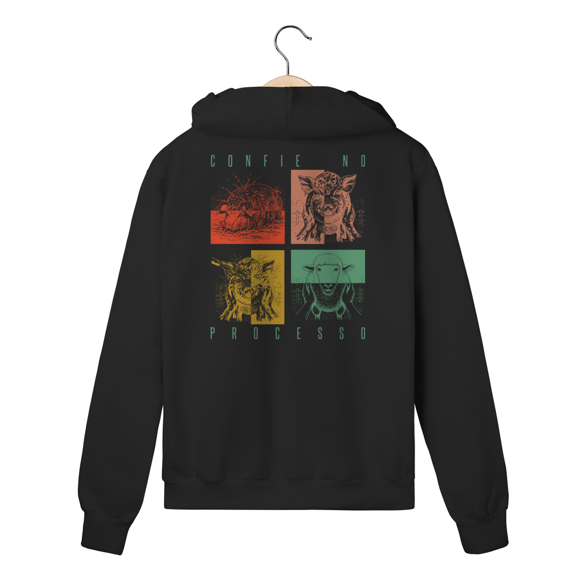 Moletom com zíper No Processo