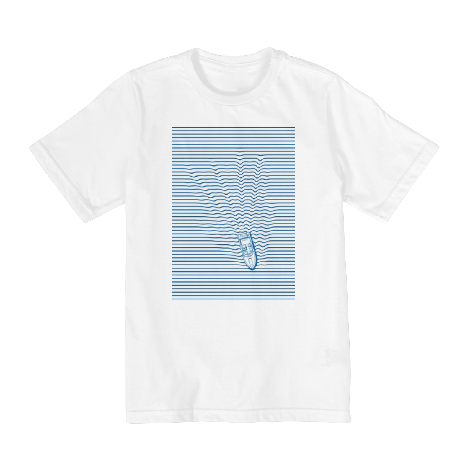camiseta ondas de barco