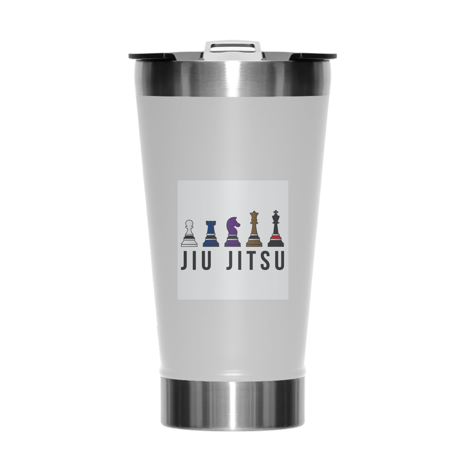 copo térmico jiu jitsu xadrez