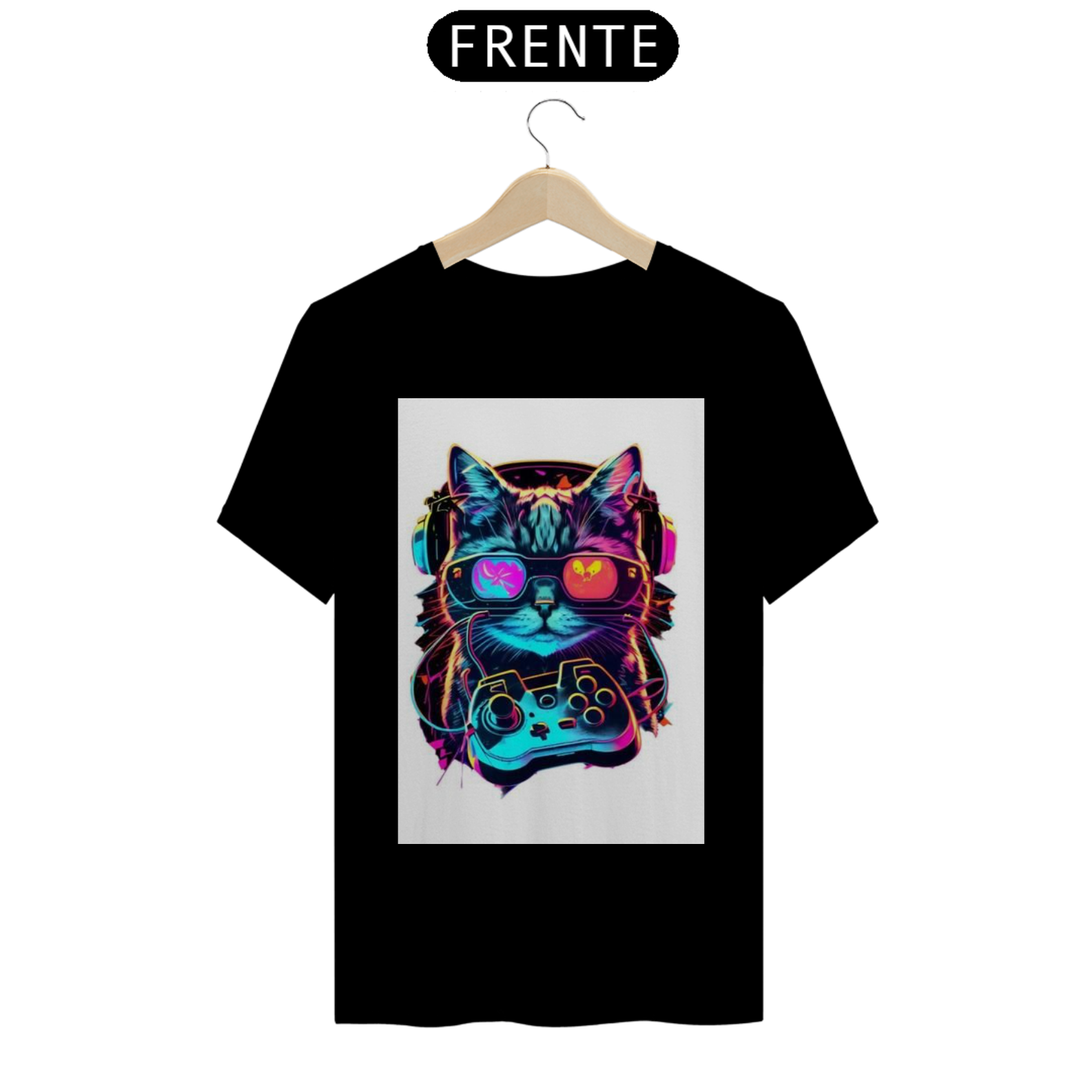 camiseta cat gamer