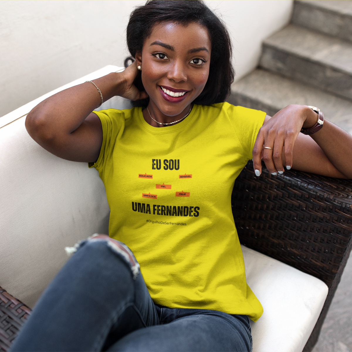 Baby Long Feminina Eu Sou Uma Fernandes – Nome Que Representa (Malha Quality)