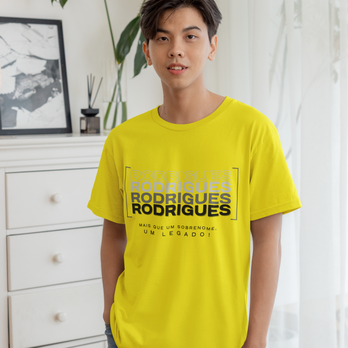 Camiseta Unissex Infanto-Juvenil “Rodrigues, Mais que um Sobrenome, um Legado!” – Vista o Legado (Malha Quality)