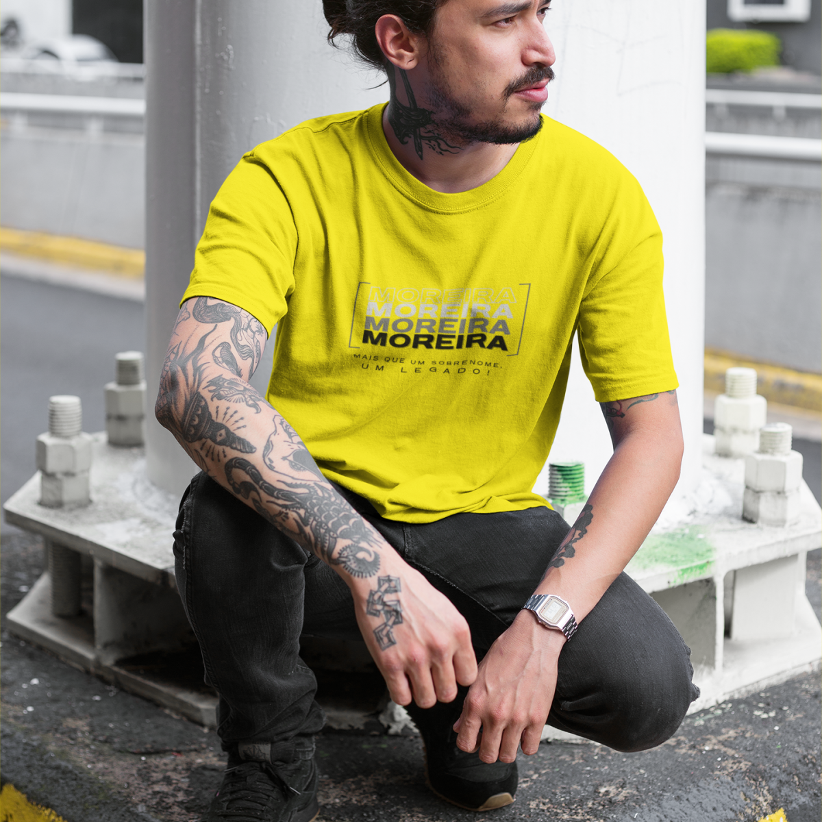 Camiseta Unissex “Moreira, Mais que um Sobrenome, um Legado!” – Vista o Legado (Malha Quality)