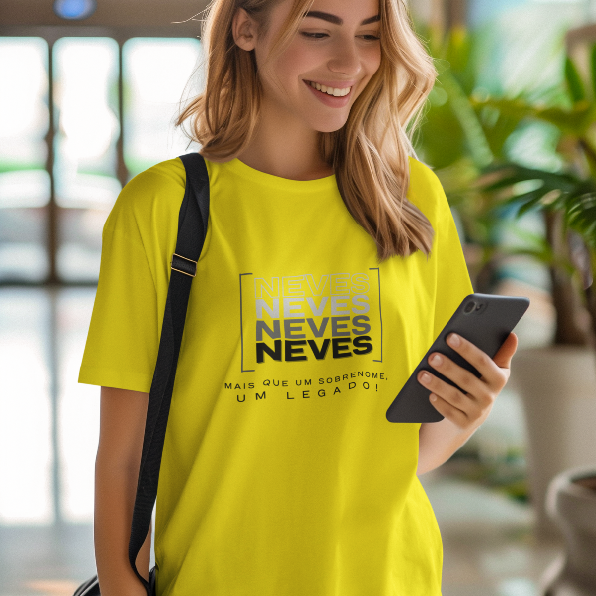 Camiseta Unissex “Neves, Mais que um Sobrenome, um Legado!” – Vista o Legado (Malha Quality)