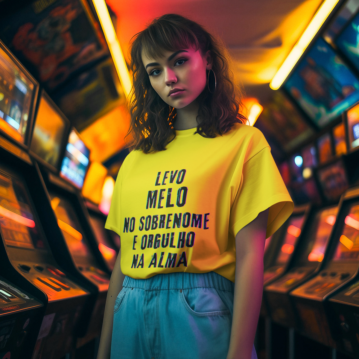 Camiseta Unissex Melo no Nome, Orgulho na Alma (Malha Quality)