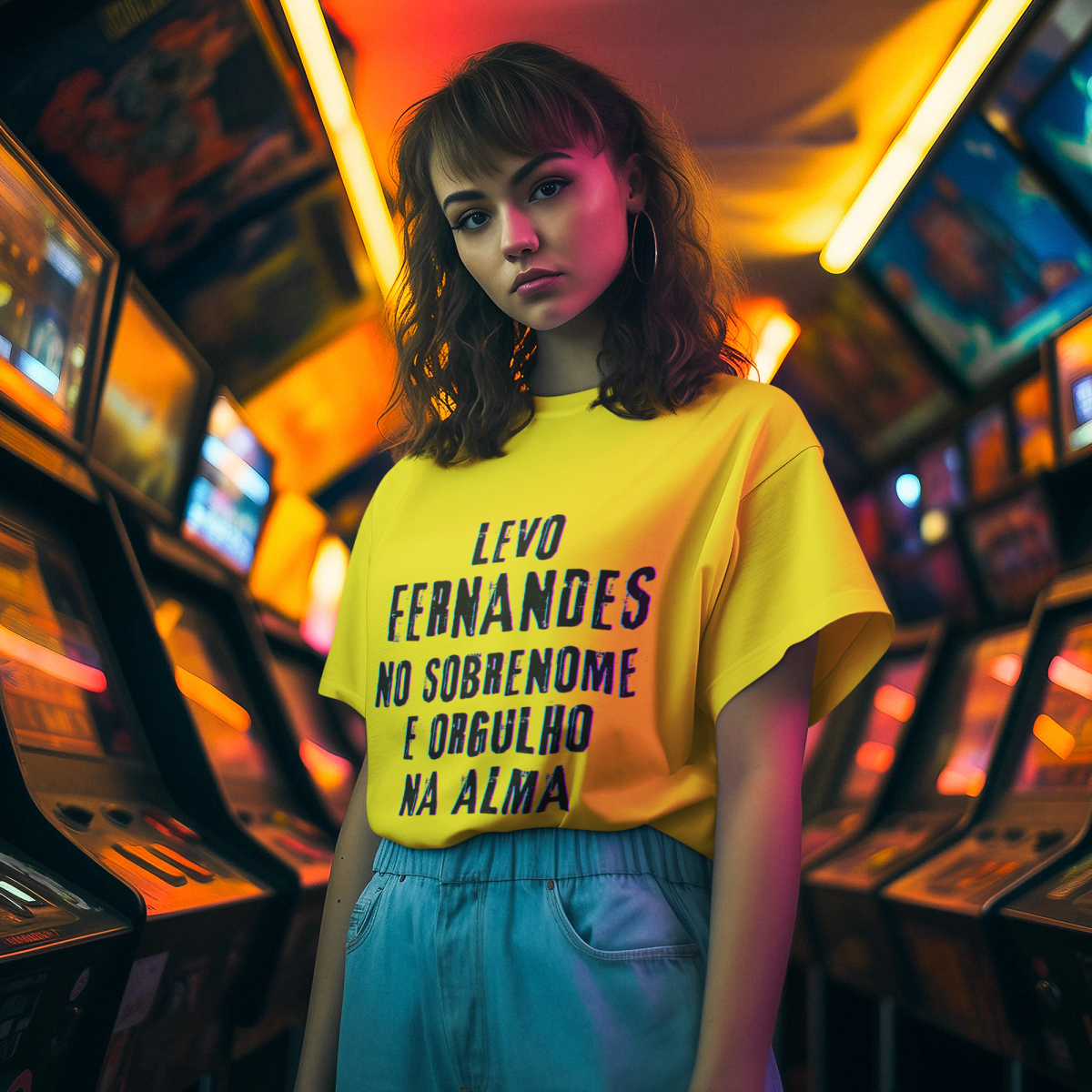 Camiseta Unissex Fernandes no Nome, Orgulho na Alma (Malha Quality)