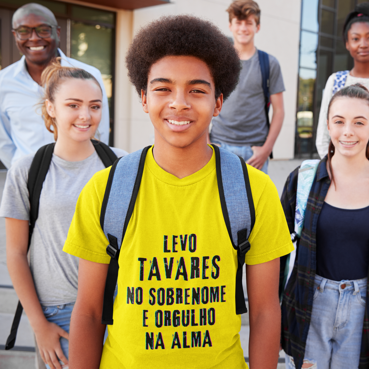 Camiseta Unissex Infanto-Juvenil Tavares no Nome, Orgulho na Alma (Malha Quality)