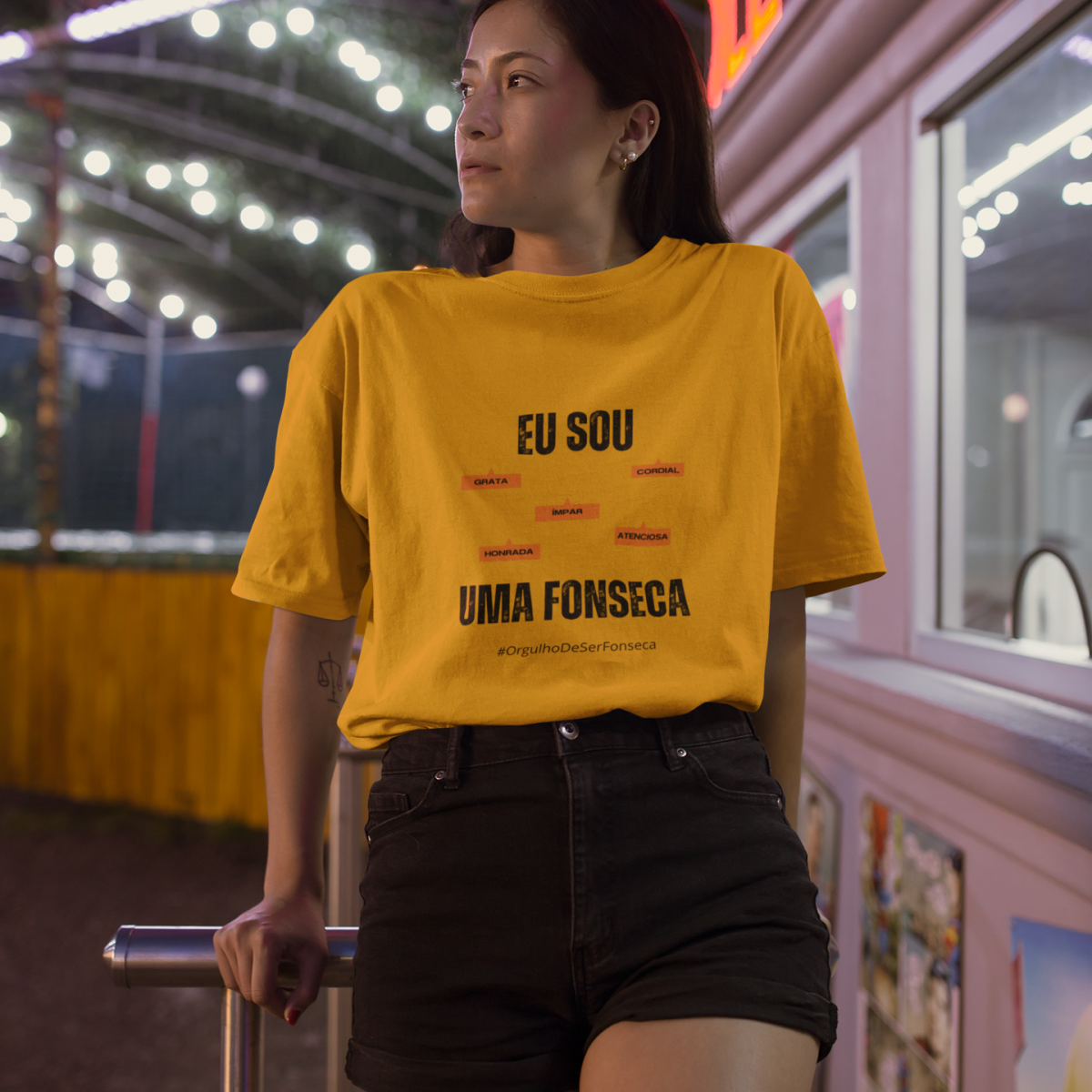 Camiseta Feminina Eu Sou Uma Fonseca – Nome Que Representa (Malha Quality)