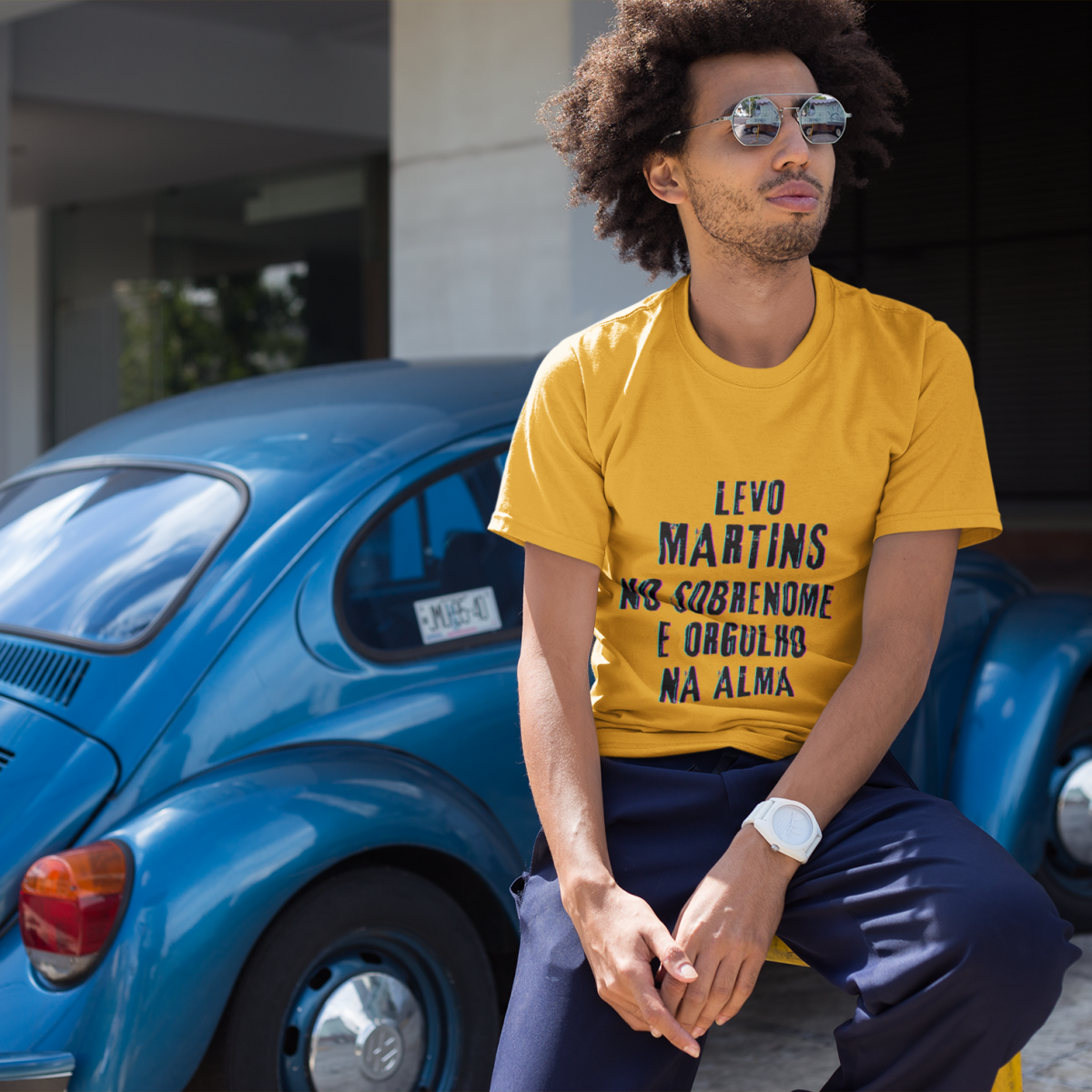 Camiseta Unissex Martins no Nome, Orgulho na Alma (Malha Quality)