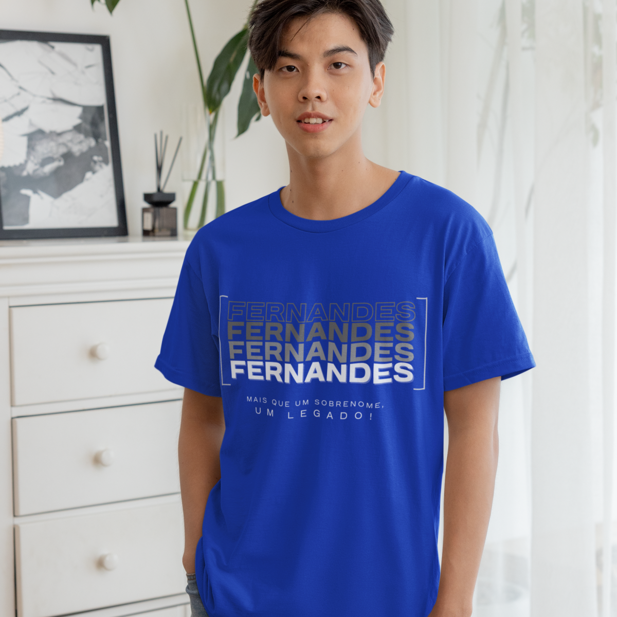 Camiseta Unissex Infanto-Juvenil “Fernandes, Mais que um Sobrenome, um Legado!” – Vista o Legado (Malha Quality)