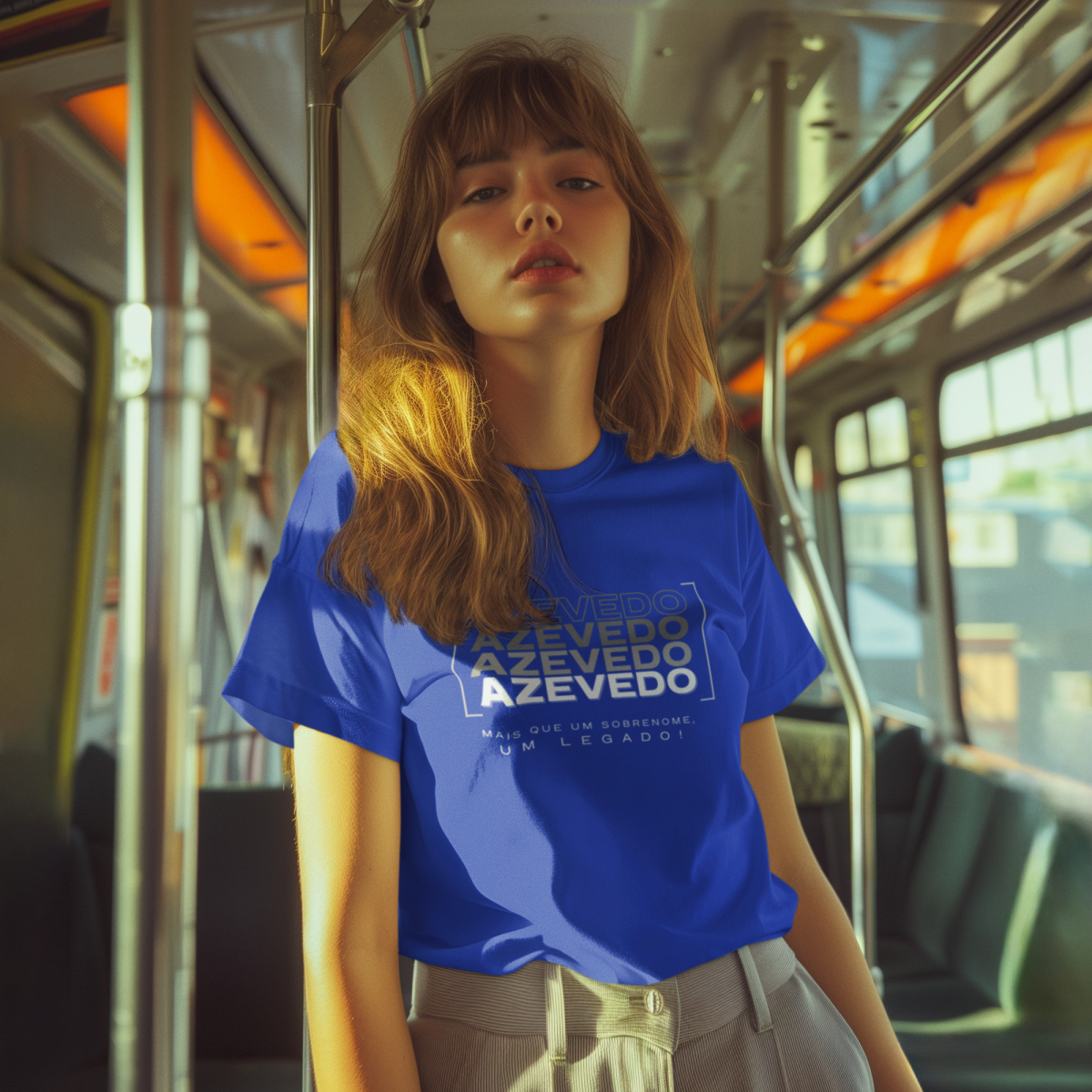 Camiseta Unissex Infanto-Juvenil “Azevedo, Mais que um Sobrenome, um Legado!” – Vista o Legado (Malha Quality)