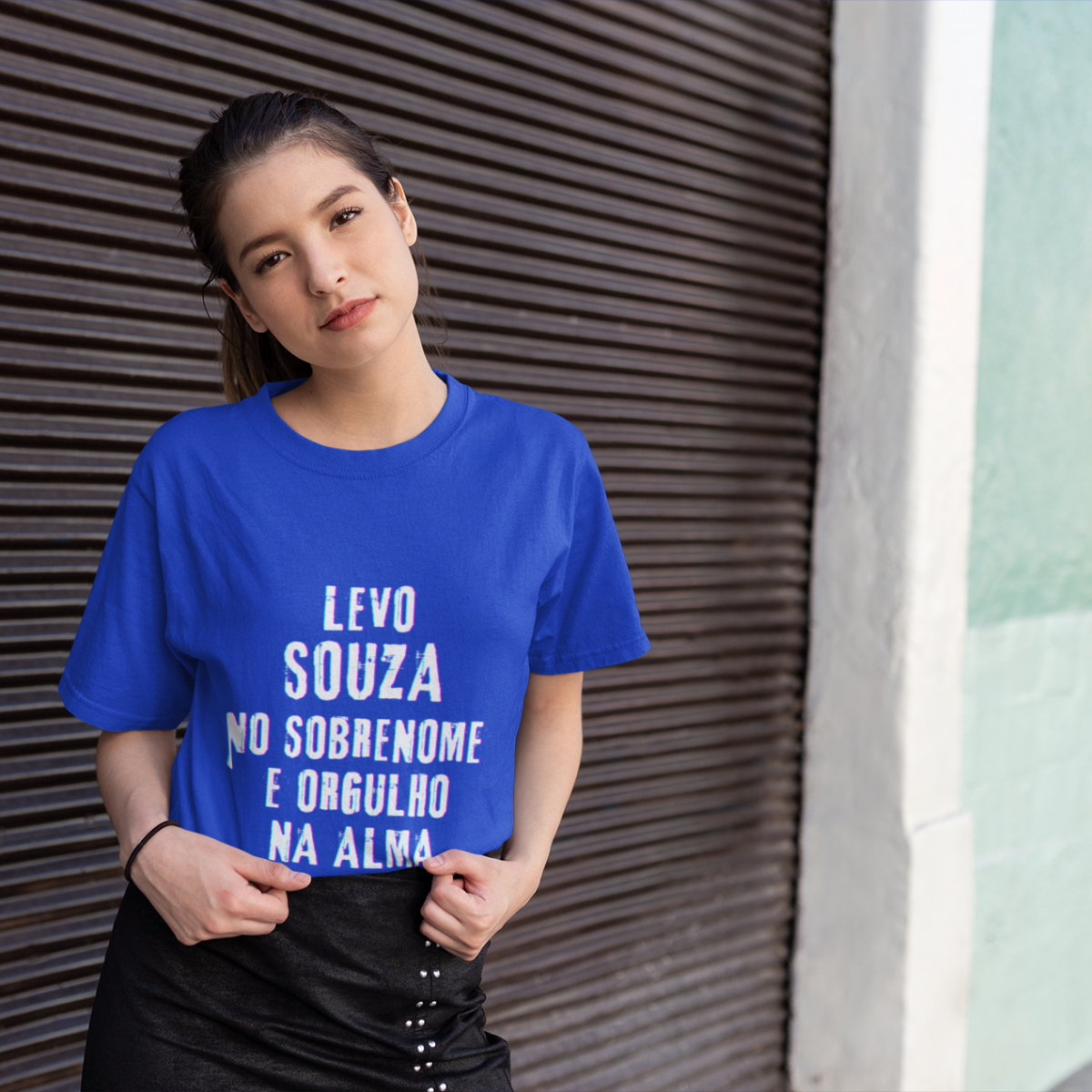 Camiseta Unissex Infanto-Juvenil Souza no Nome, Orgulho na Alma (Malha Quality)