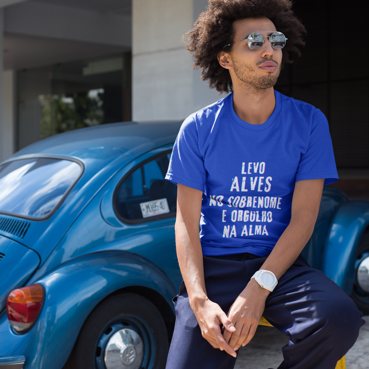 Camiseta Unissex Alves no Nome, Orgulho na Alma (Malha Quality)